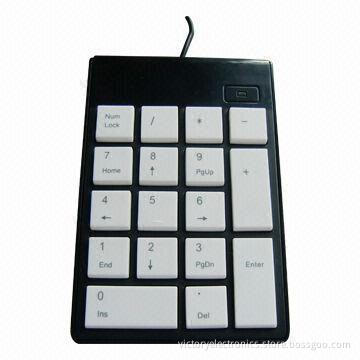 Numeric Keyboard, Measures 140 x 100 x 16mm, 5.0 ±0.25V DC Voltage and Clearly Printed